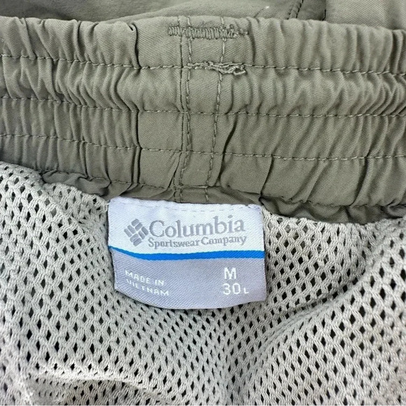 Columbia UPF 50 Aruba III quick dry zip off convertible pants sage color - Picture 8 of 13